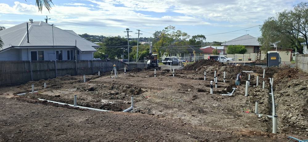 Set-out and footings