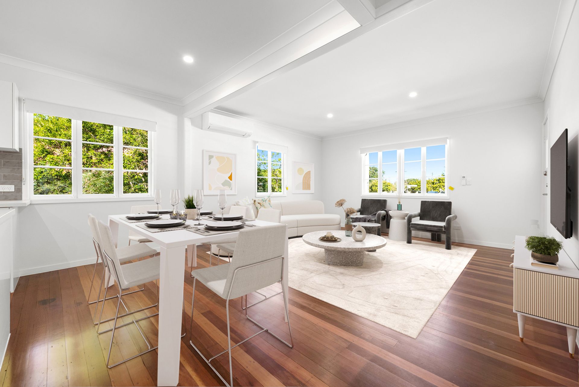 Living and dining